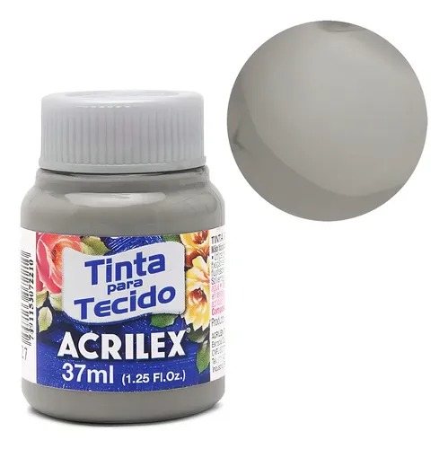 TINTA TECIDO ACRILEX  BRANCO /PRETO /CINZAS /INCOLOR